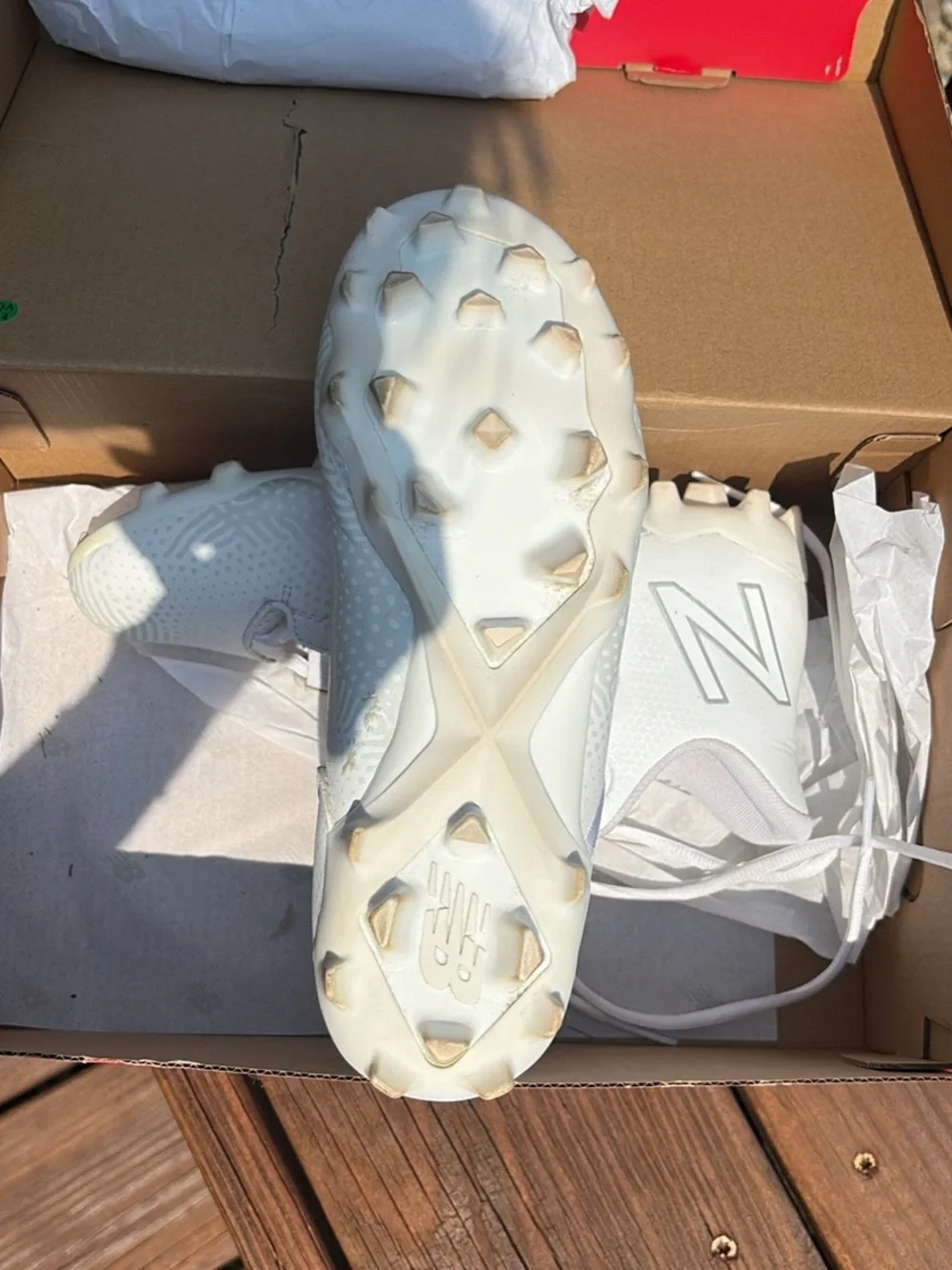 New Balance all white